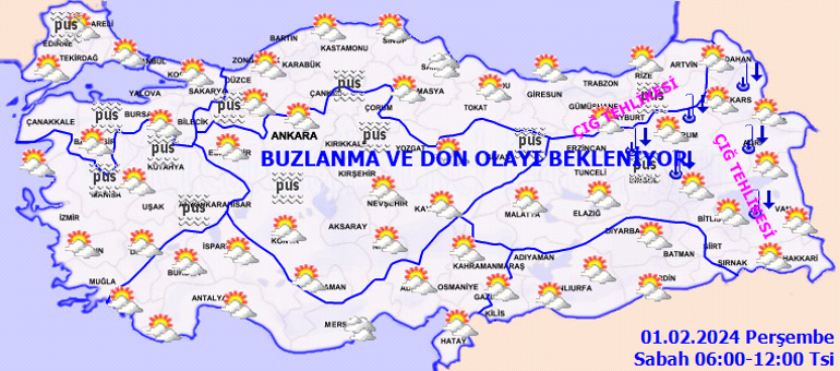 Son dakika hava durumu tahminleri il il yayınlandı | Bugün (1 Şubat) hava nasıl olacak İstanbula kar yağacak mı Meteorolojiden kuvvetli yağış uyarısı
