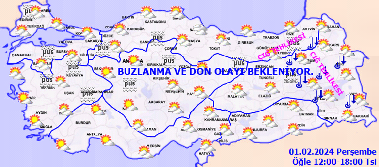Son dakika hava durumu tahminleri il il yayınlandı | Bugün (1 Şubat) hava nasıl olacak İstanbula kar yağacak mı Meteorolojiden kuvvetli yağış uyarısı