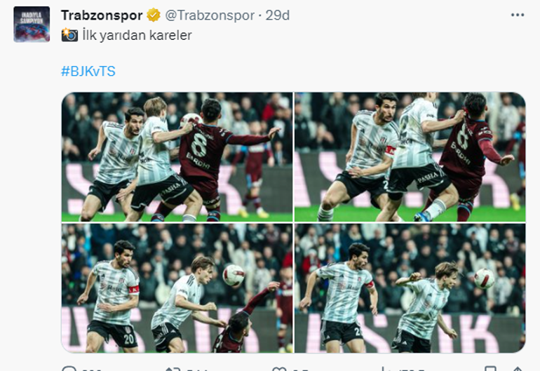 Beşiktaş-Trabzonspor maçında çok konuşulan karar Arda Kardeşlere tepki, maç esnasında ve sonunda paylaşımlar...