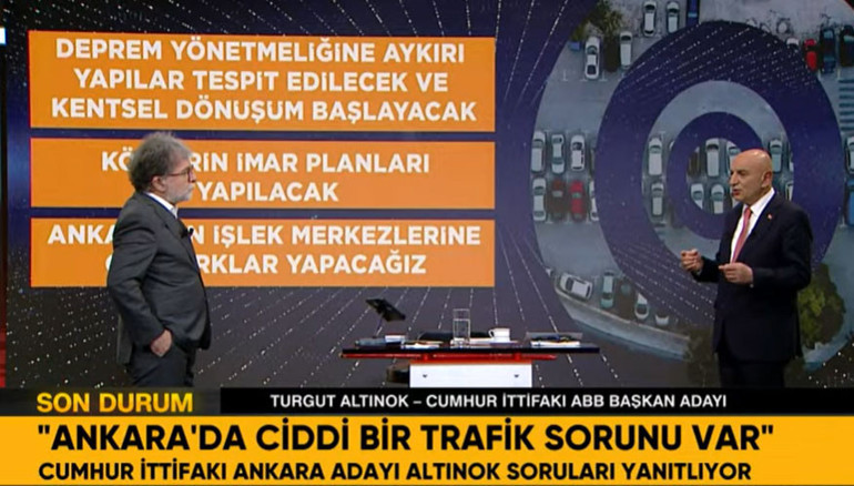 Son dakika... Cumhur ittifakı Ankara adayı Turgut Altınok CNN Türkte projelerini anlattı: 5 senede 80 kilometre metro yapacağız
