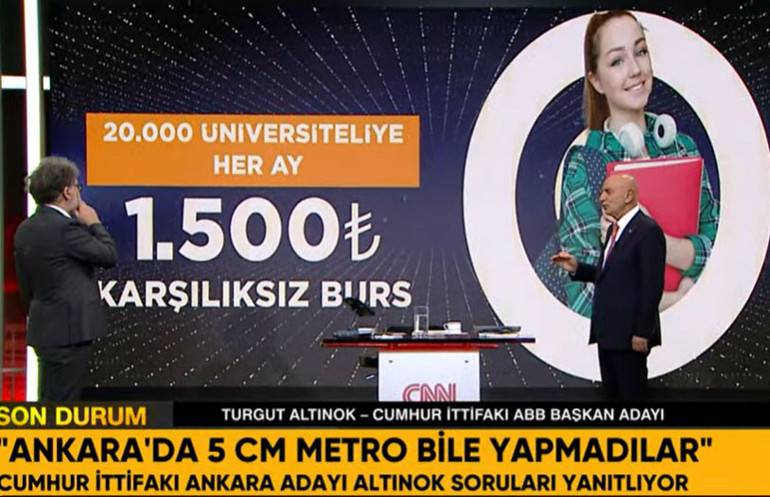 Son dakika... Cumhur ittifakı Ankara adayı Turgut Altınok CNN Türkte projelerini anlattı: 5 senede 80 kilometre metro yapacağız
