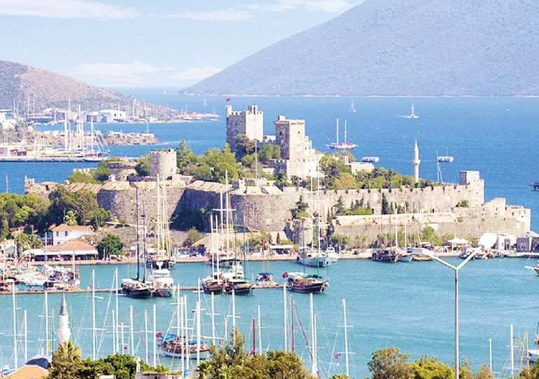 Bodrum mandalinası kırmızı halıda