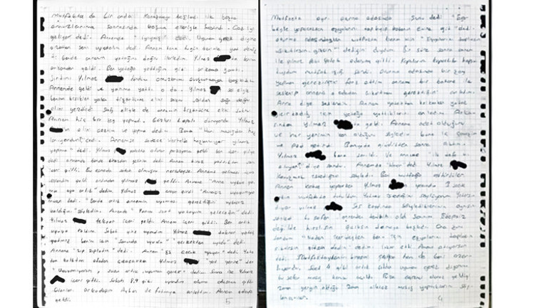 Not kâğıdından taciz çıktı