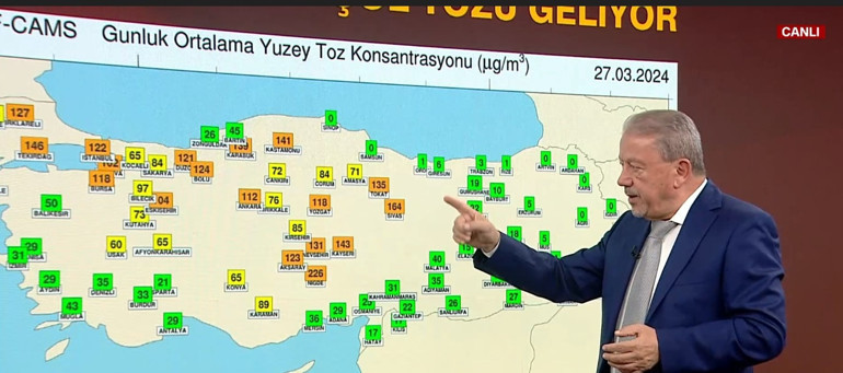 Prof. Dr. Orhan Şen, harita üzerinden gösterip uyardı: Maske takmanız gerekebilir