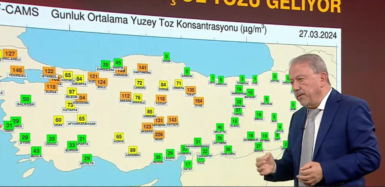 Prof. Dr. Orhan Şen, harita üzerinden gösterip uyardı: Maske takmanız gerekebilir