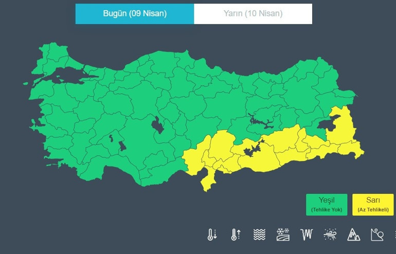 Arife ve bayramın ilk günü sağanak Meteorolojiden 15 il için sarı kodlu alarm: Sel, dolu ve yıldırım tehlikesi