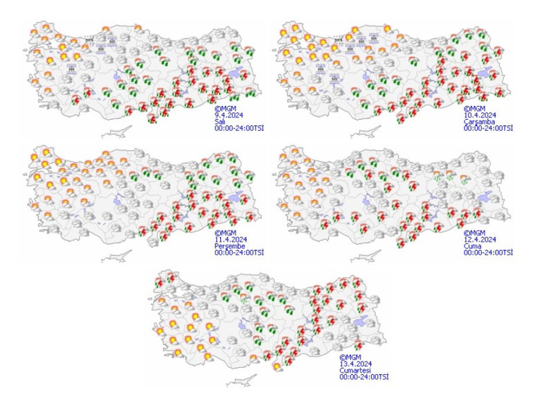 Arife ve bayramın ilk günü sağanak Meteorolojiden 15 il için sarı kodlu alarm: Sel, dolu ve yıldırım tehlikesi