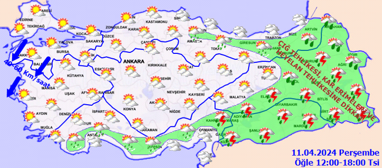 Bugün hava nasıl olacak Bayramın 2. günü İstanbulda yağmur var mı Meteoroloji 11 Nisan hava durumu tahminlerini il il yayınladı: 2 ile kuvvetli sağanak geliyor...