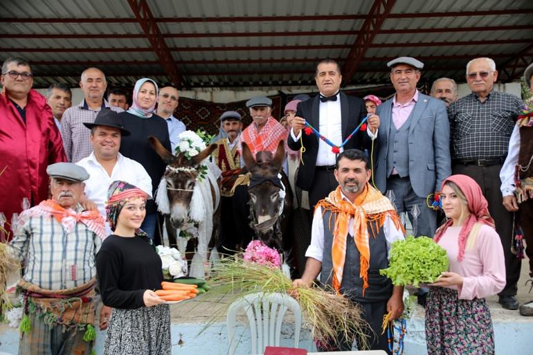 Antalyada ilginç olay.... Nesli tükenmesin diye eşeklere sembolik nikah kıydılar