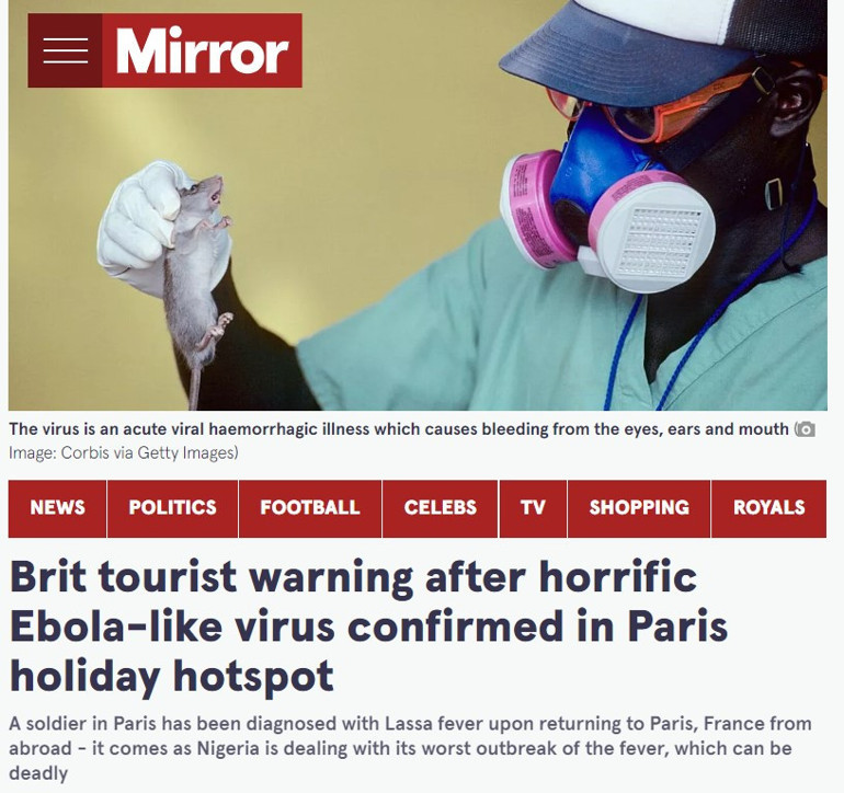 Gözlerde ve kulaklarda kanamaya neden olan virüs Fransada Yetkililer temaslı kişilerin peşine düştü