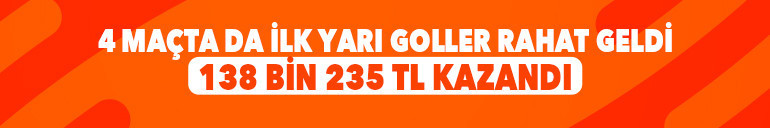 45 dakikada 138 bin 235 TL kazandı İY 1.5 ÜST iddaa kuponu...