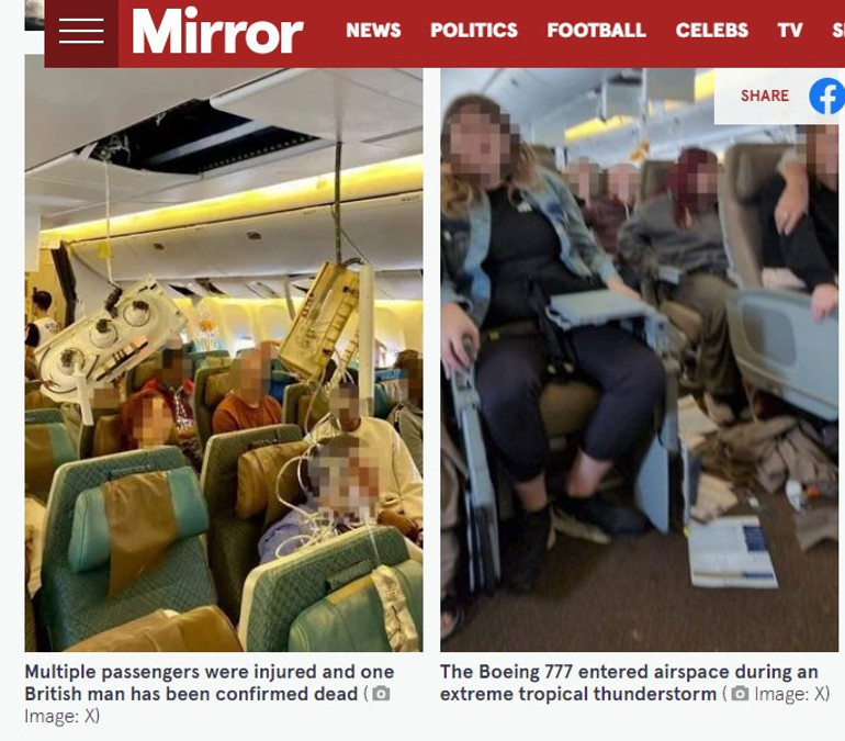 Havada cehennemi yaşadılar Şiddetli türbülansa giren yolcu uçağından gelen görüntüler kan dondurdu