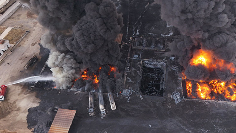 Erbil’deki petrol rafinerisi yangını söndürülemiyor