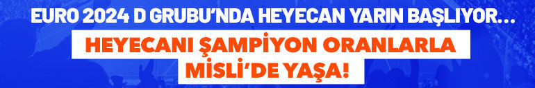 EURO 2024 D Grubu detaylı analizi, turnuvaya özel oyunlar ve çok daha fazlası burada Heyecanı Şampiyon Oran’la Misli’de Yaşa...
