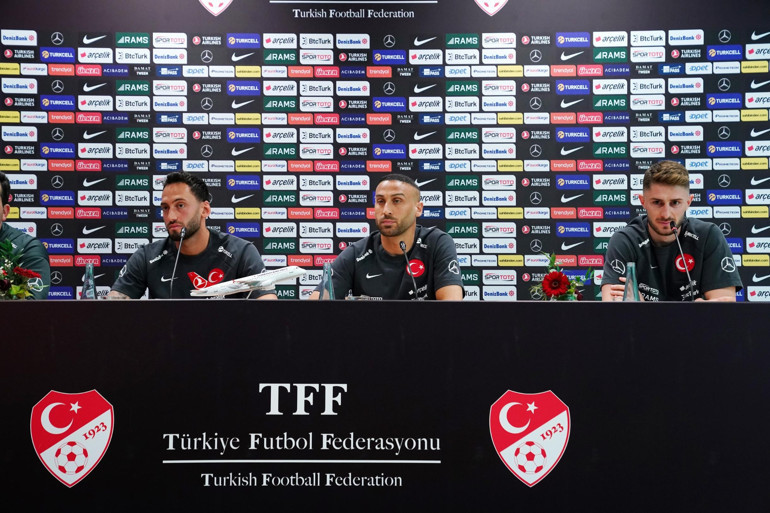 A Milli Takımda kaptanlar konuştu Hakan Çalhanoğlu, Arda Gülerin durumunu açıkladı