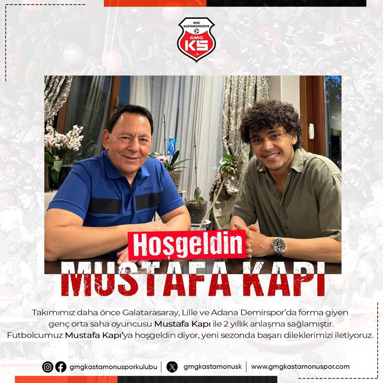 Mustafa Kapı, 2. Lig ekibi Kastamonuspora imza attı