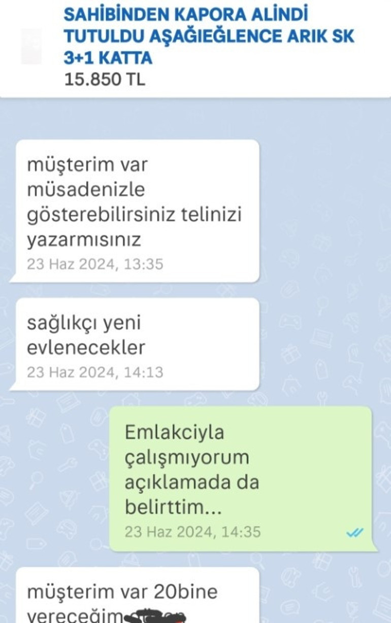 Fırsatçı emlakçıya ev sahibinden tokat gibi cevap Yazışmaları paylaşıp bakanlığa şikayet etti... Sizin gibiler yüzünden kiralar tavan yaptı