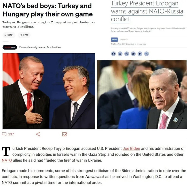 Kritik zirvede Türkiye’nin ‘muhalif sesi yankı buldu… Dünya medyasında öne çıkan başlık ‘Erdoğan NATO’ya meydan okuyor’ oldu