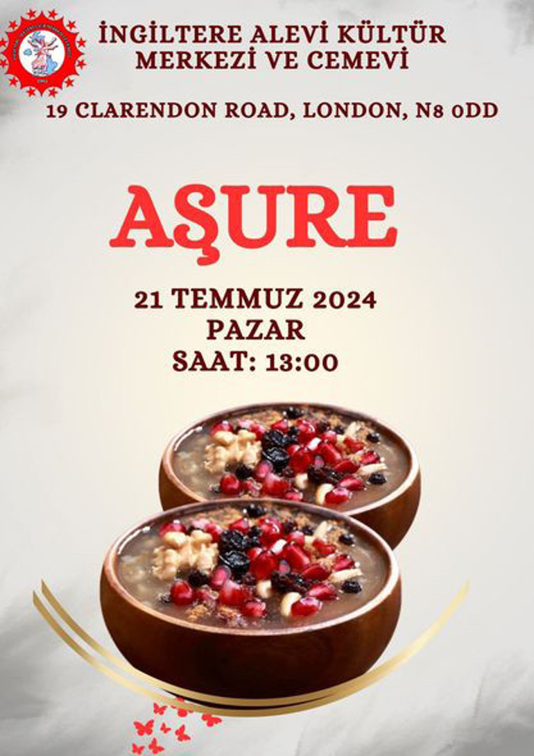 Londra’da pazar günü aşure var