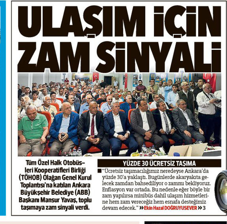 Ulaşıma yüzde 40 zam geldi