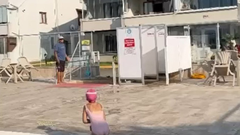 Haşemalı kadını havuza almayan site yöneticisi ve görevli serbest bırakıldı