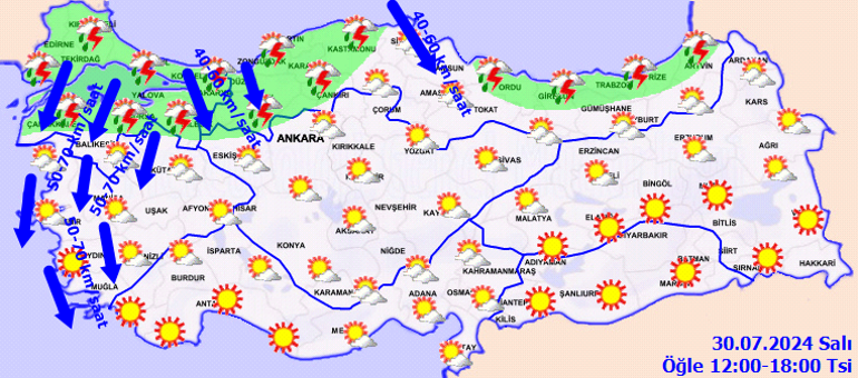 Hava durumu tahminleri il il (30 Temmuz 2024) | Bugün hava nasıl olacak İstanbulda yağmur yağacak mı Meteoroloji yayınladı... Eyyam-ı bahur geliyor