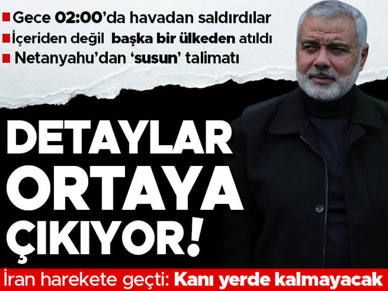 Cumhurbaşkanı Erdoğan: Haniye’ye yönelik kalleş suikastı şiddetle kınıyor ve lanetliyorum