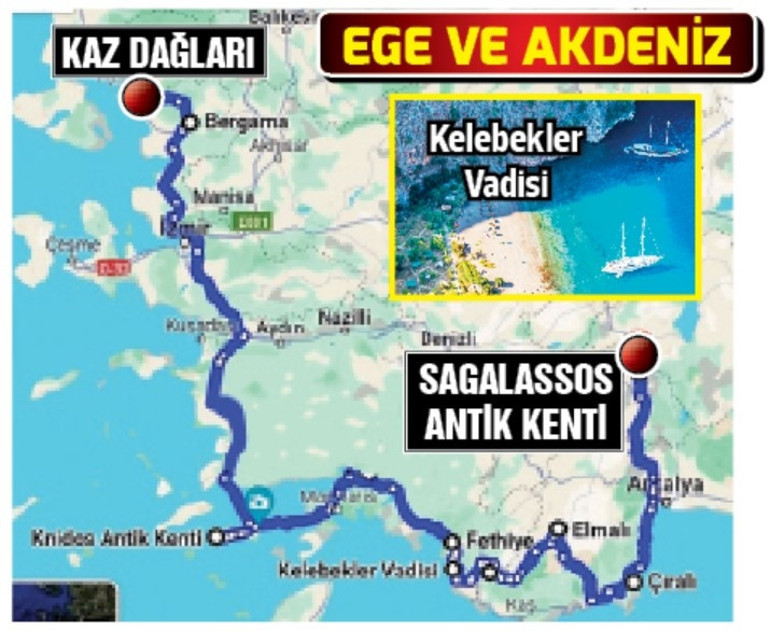 Ağustos ayının yolculukları