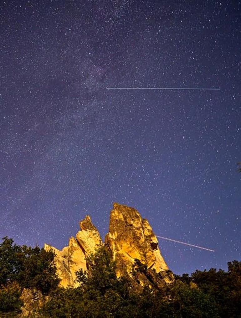 Başkentin Peribacalarında Perseid meteor yağmuru