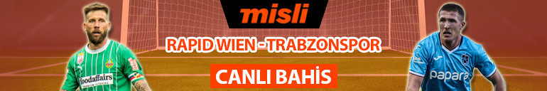 Trabzonspor, Viyanada tur arıyor Abdullah Avcının ilk 11 tercihi nasıl olacak Rapid Wienin iddaa oranı...