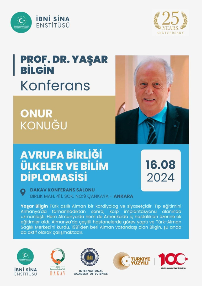 Prof. Dr. Yaşar Bilgin’e ödül