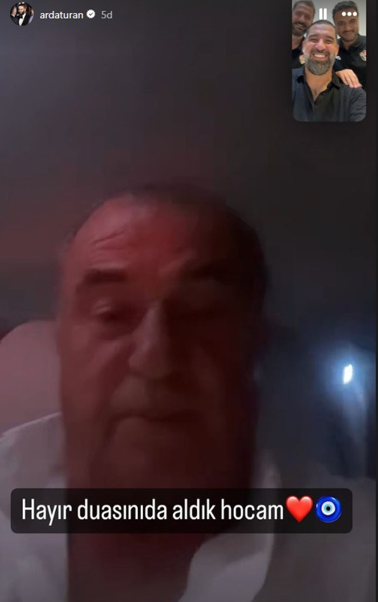 Arda Turandan sürpriz Fatih Terim paylaşımı