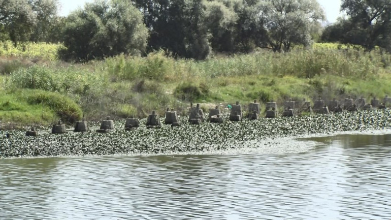 İstanbulda baraj suyu çekilince gün yüzüne çıktı... Olası Alman saldırısına karşı yaptırılmıştı