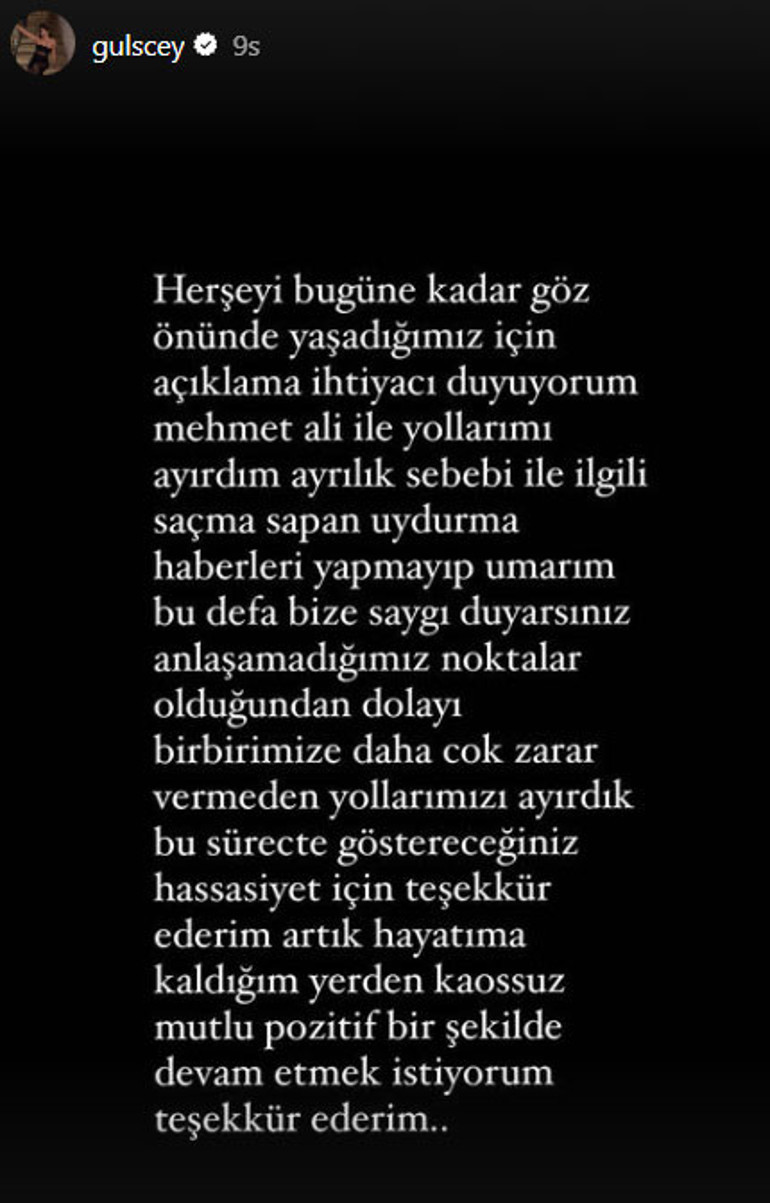 Haberi Gülseren Ceylan duyurdu: Mehmet Ali Erbil ile ayrıldık...