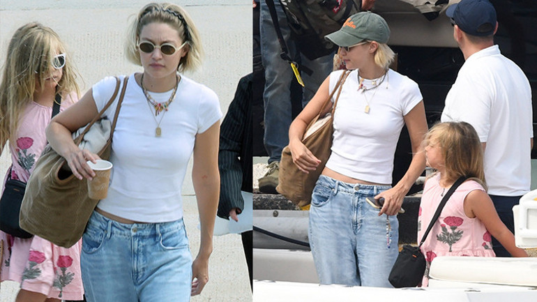 Gigi Hadid Bradley Cooper’ın kızıyla ilk kez görüntülendi ‘Aile boyu aşk’