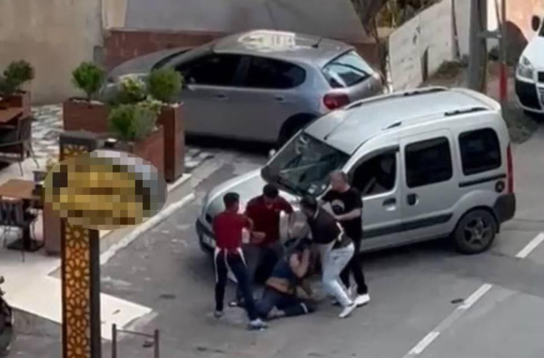 Sipariş sonrası rezil olay Kadına taciz, öfkeli kocaya meydan dayağı