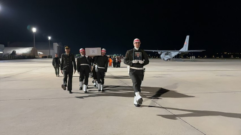 Şehit Binbaşı Osman Ayan, memleketine getirildi