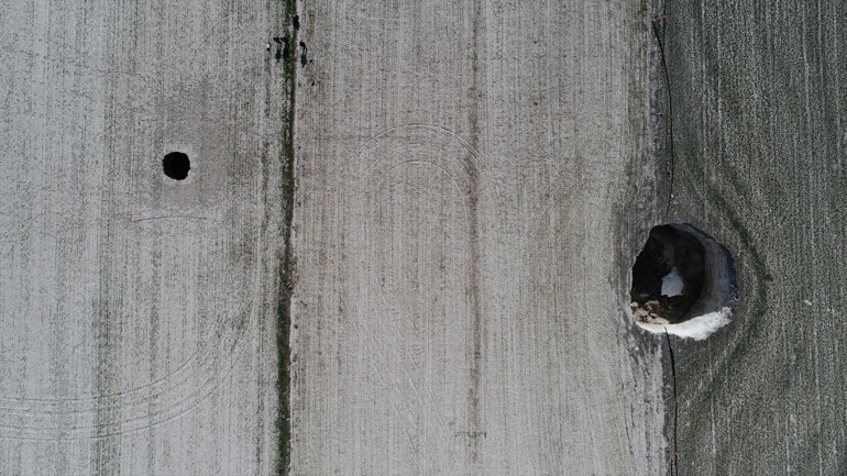 Her geçen gün sayısı artıyor Konya Ovasında obruk sayısı 3 bine yaklaştı