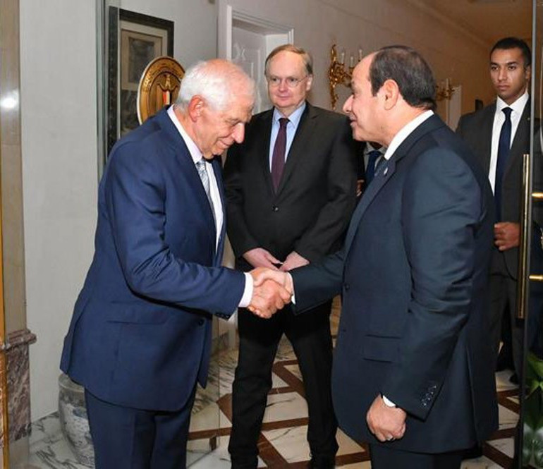 AB Yüksek Temsilcisi Borrell, Mısır Cumhurbaşkanı es-Sisi ile görüştü