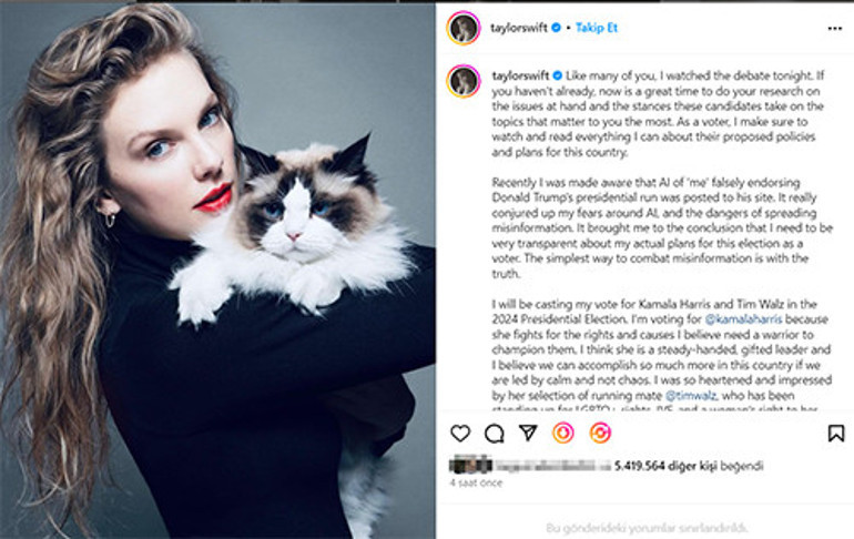 Dünyanın izlediği tartışma bitti… Ünlü şarkıcı bombayı patlattı: Oyum Kamalaya… İmza ‘çocuksuz kedili kadın’