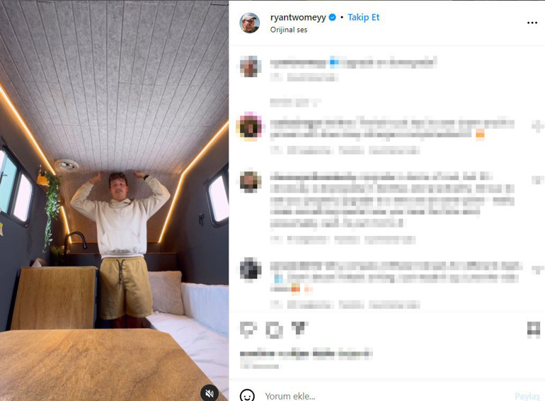 Mini kamyonu dünyanın en küçük karavanına dönüştürdü…  ‘Umarım küçük motor ve tekerlekler bu kadar ağırlığı taşır’