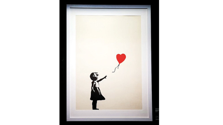 Banksy’nin çalınan eseri bulundu... ‘Kırmızı Balonlu Kız’ galeriye dönüyor
