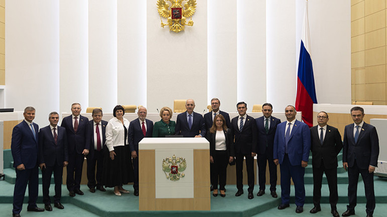TBMM Başkanı Numan Kurtulmuş, Rusya Federasyon Konseyi Başkanı Matviyenko ile görüştü
