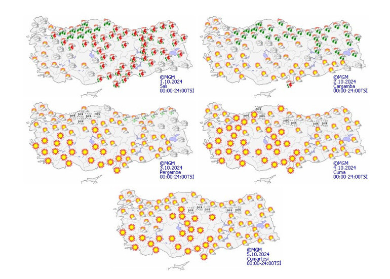Soğuk hava ve yağmur yerini Afrika sıcaklarına bırakıyor Ne zaman mevsim normallerine dönecek Ekim ayı boyunca hava nasıl olacak