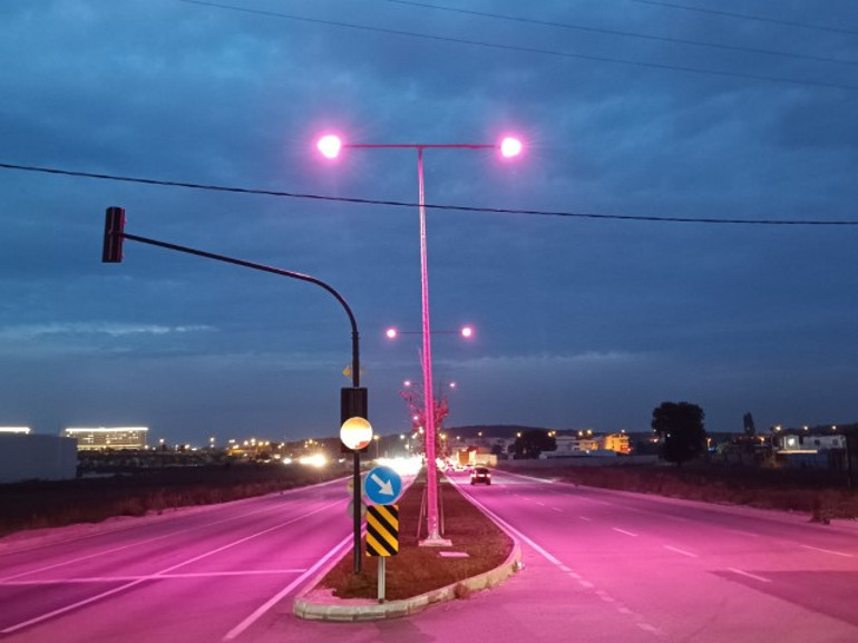 Bursada sokak lambaları pembe renk yandı: Amaç toplumsal farkındalık