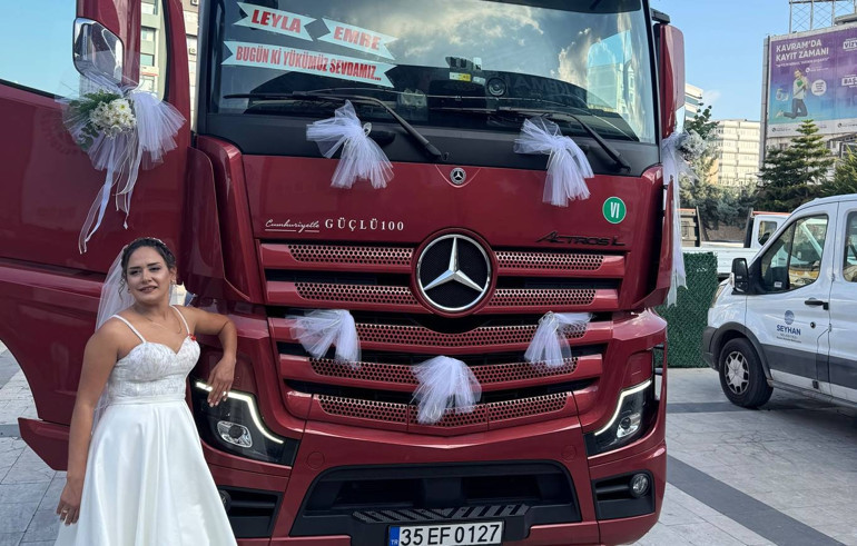 Gelin de damat da TIR şoförü... Ev tutmadık, balayı planımız yok