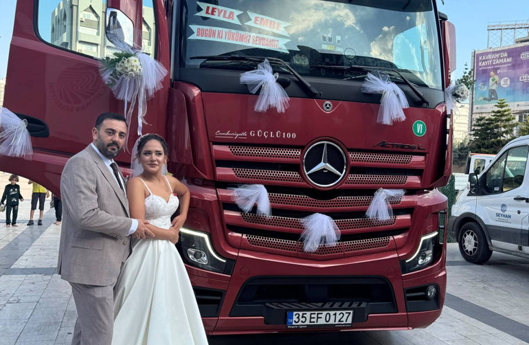 Gelin de damat da TIR şoförü... Ev tutmadık, balayı planımız yok