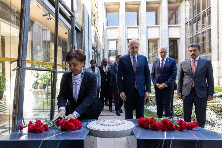 TBMM Başkanı Kurtulmuş, Mecliste Angola Meclis Başkanı Cerqueira ile görüştü