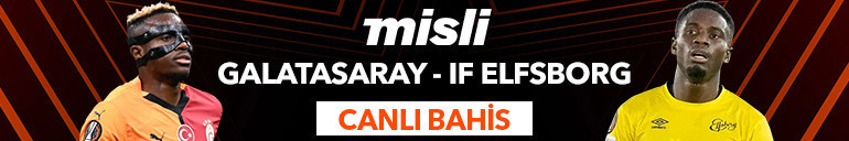 Galatasaray, Avrupa Ligi’nde zafer için sahada Rakip Elfsborg, hedef seriyi devam ettirmek...