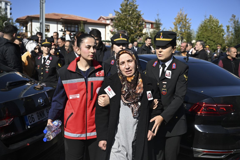 TUSAŞa alçak saldırı... Ankarada şehitlere acı veda